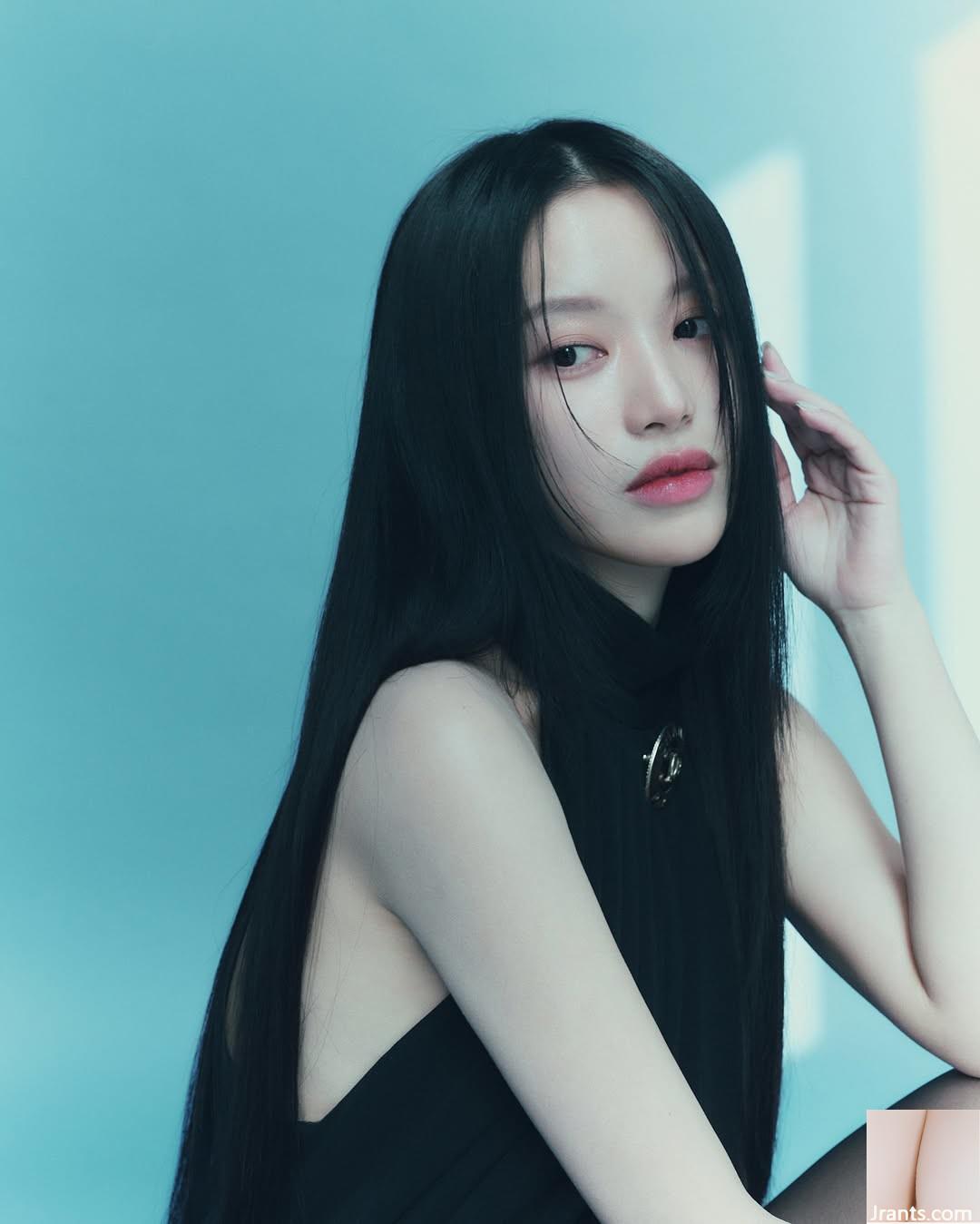 Cô gái xinh đẹp với đôi mắt to “Cai Ruixue” có rãnh sâu trên ngực và bộ ngực to đến mức sắp tràn ra ngoài (10P) - Ảnh 9