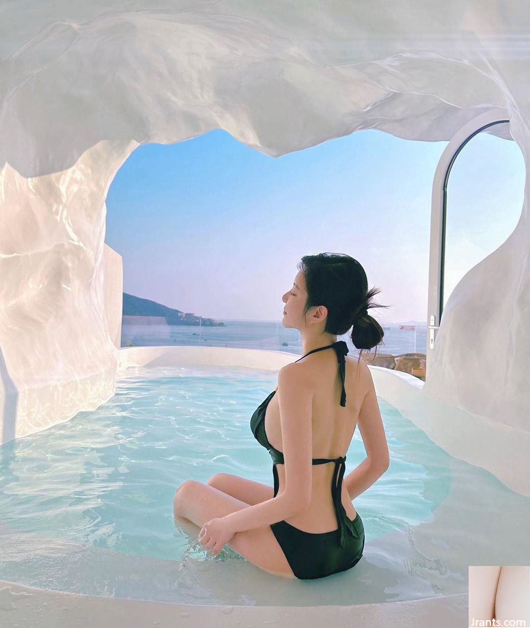 Mô hình ngọt ngào “Ou Yongyi” có khuôn mặt thuần khiết và ngây thơ với bộ ngực đẹp và một con số tốt (10p) - Ảnh 7