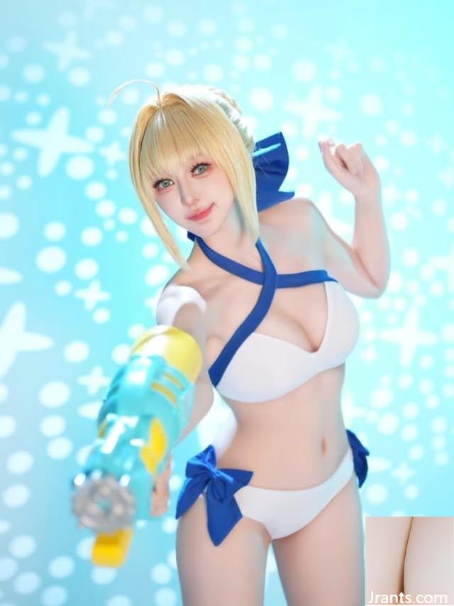 Nữ thần Coser “Xuanzi” thật quyến rũ và ngọt ngào và ngọt ngào, và cô ấy cho thấy “Big Boobs” siêu gợi cảm của mình (10p)