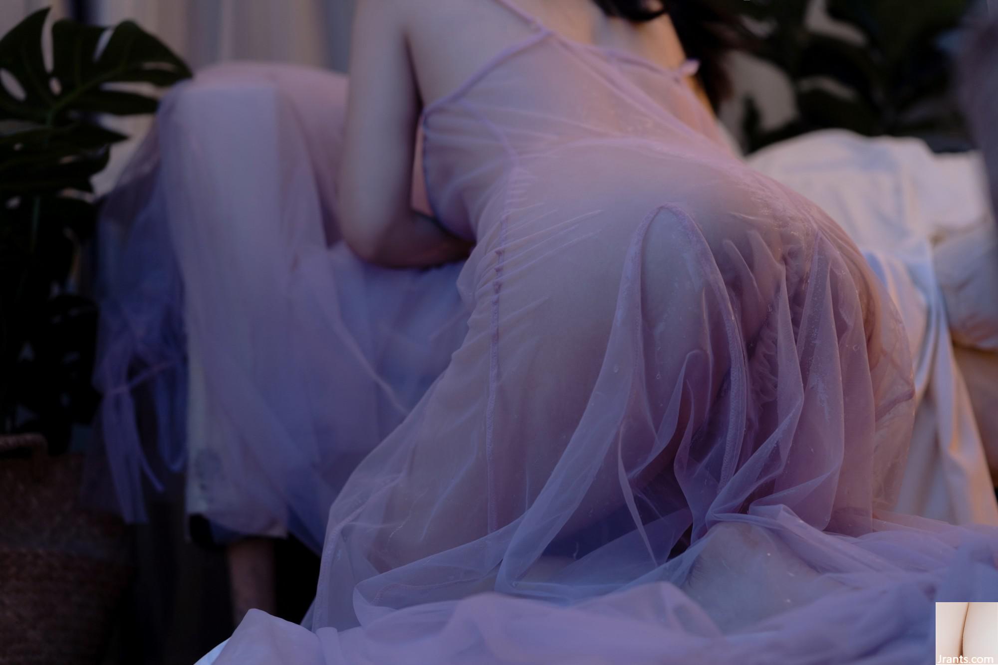 Taoliang ah ngôi nhà màu tím trang trí (25p) - Ảnh 12