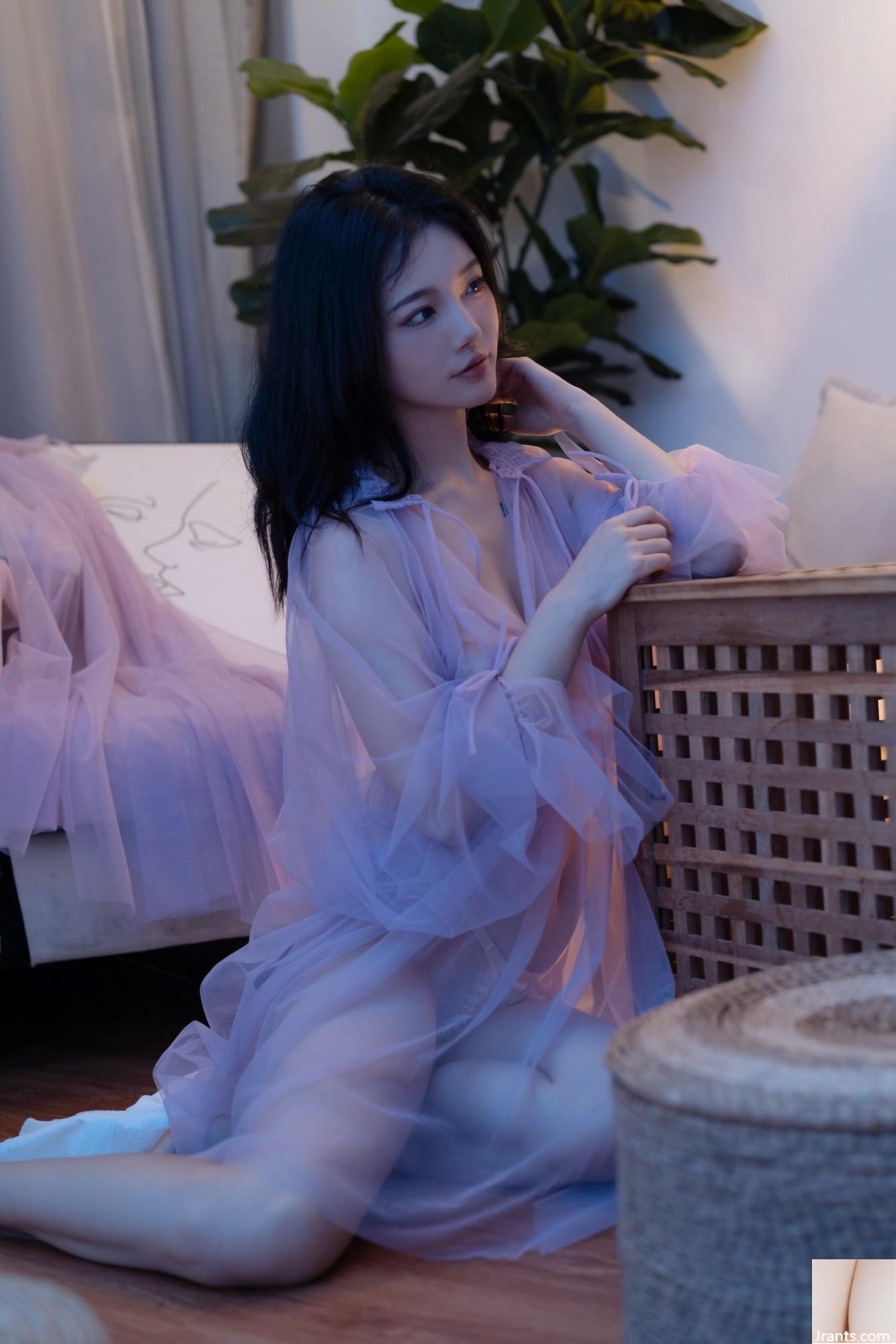 Taoliang ah ngôi nhà màu tím trang trí (25p) - Ảnh 13