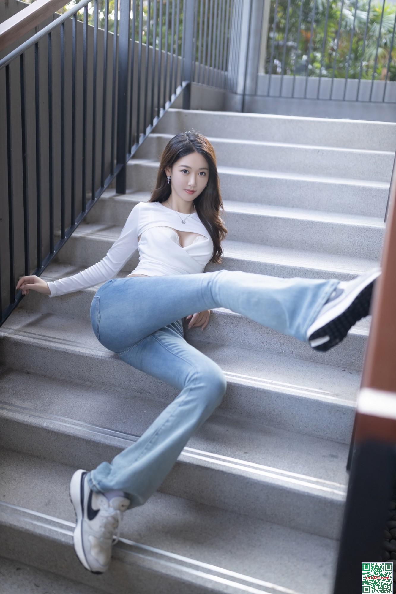 Ảnh quần jean ngoài trời Tang Anqi (81p) - Ảnh 5