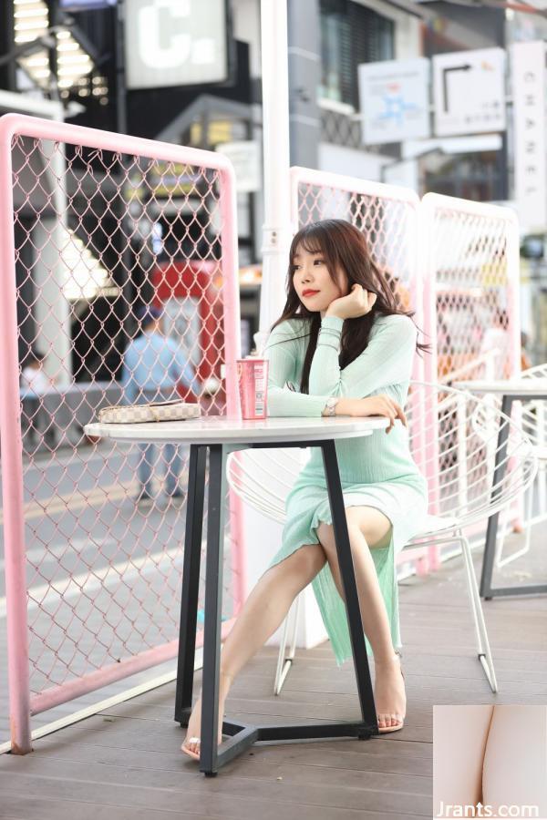 Vẻ đẹp đô thị Zhizhi Sexy Light Green Hip Váy (100p) - Ảnh 2