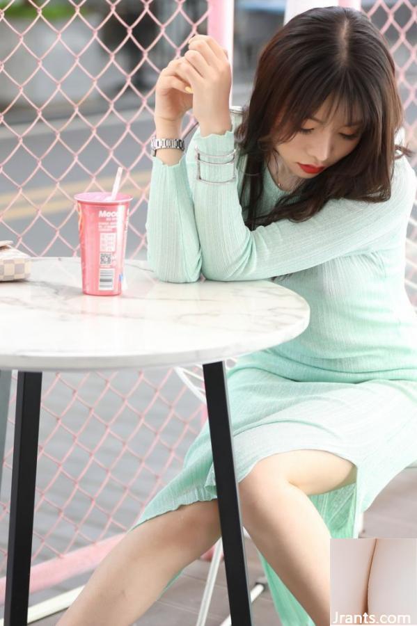 Vẻ đẹp đô thị Zhizhi Sexy Light Green Hip Váy (100p) - Ảnh 5