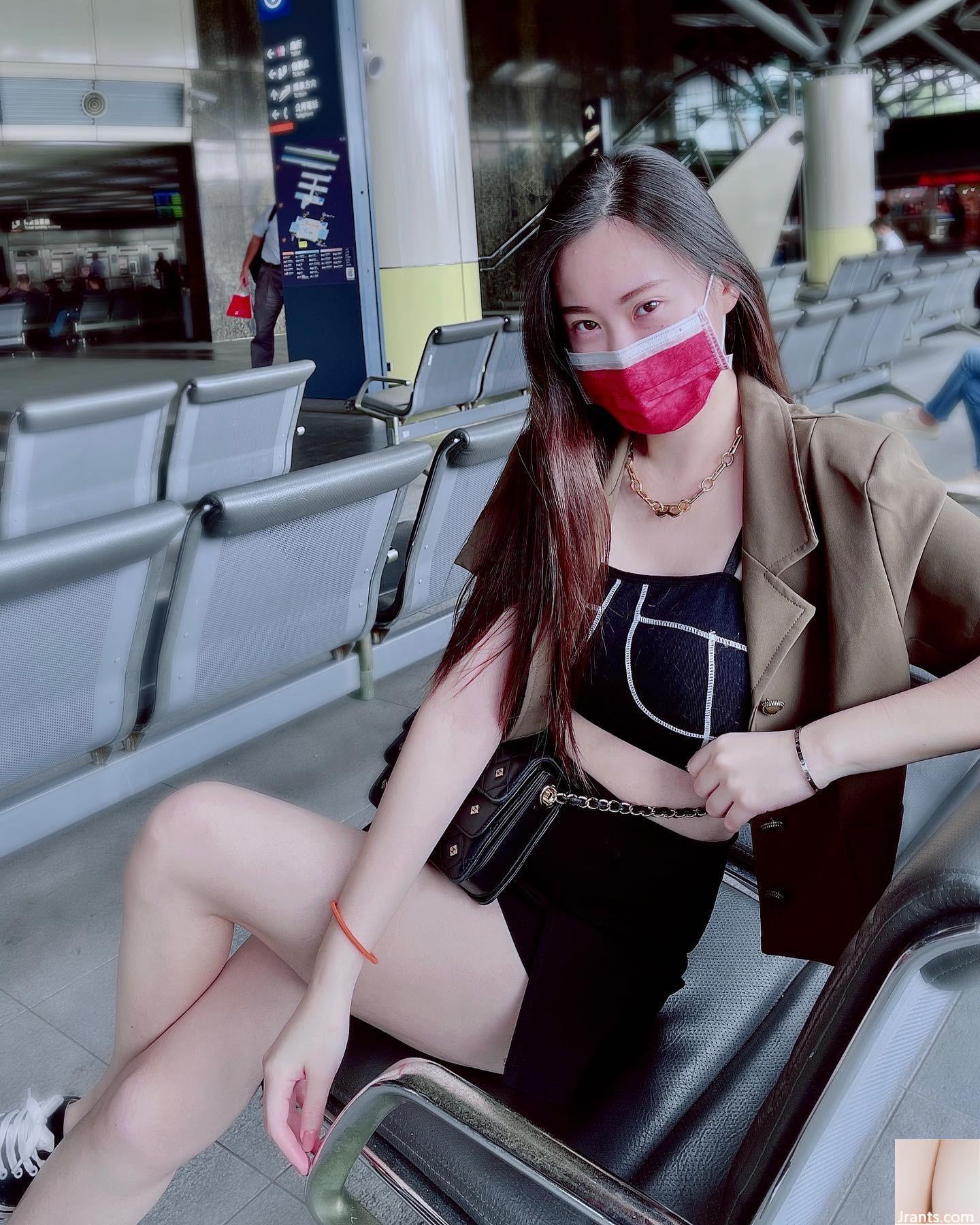 Guoguang giúp người dẫn chương trình trợ lý trung thực nhất Vanessa Fanfan, đôi chân dài gợi cảm và quyến rũ (8P)