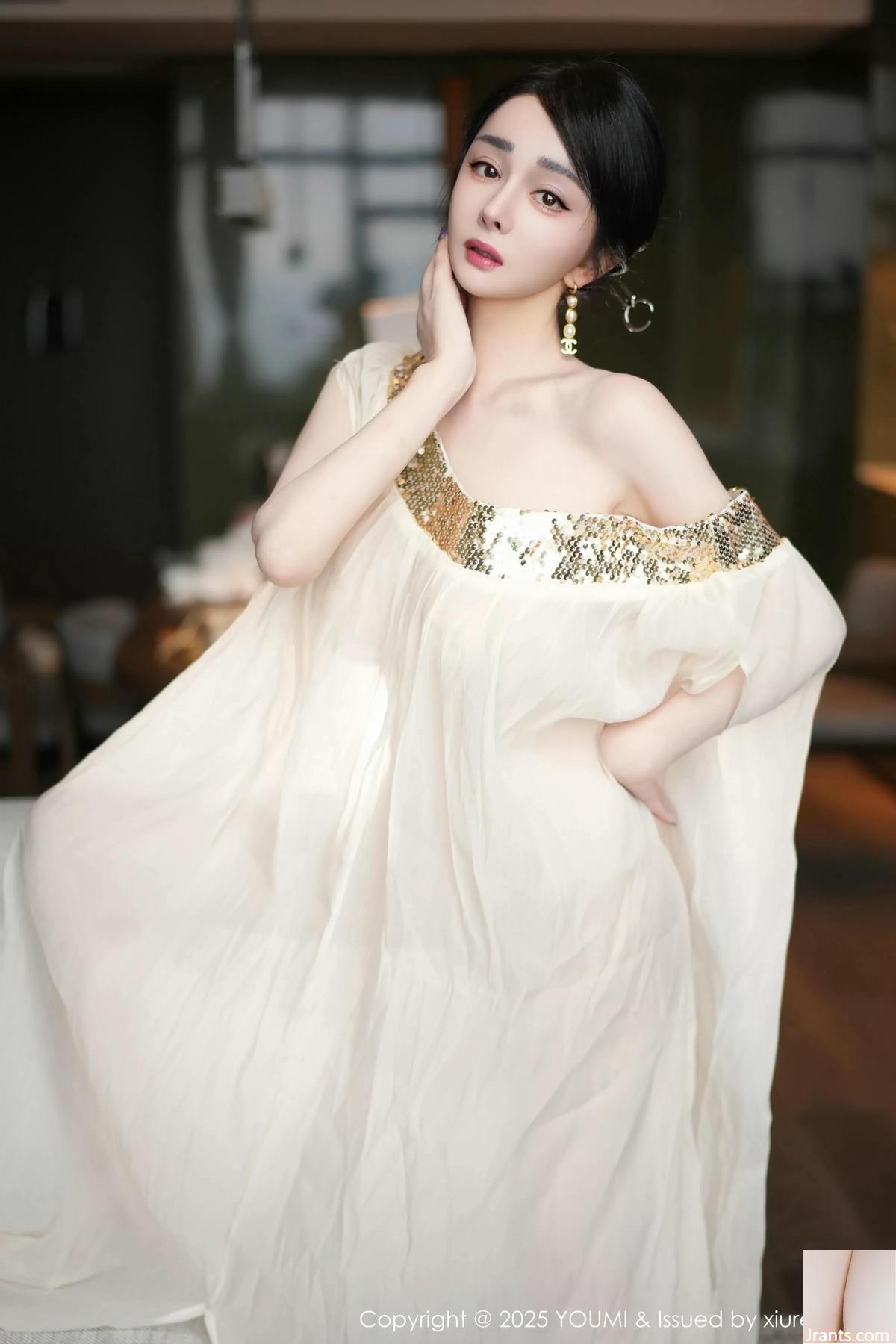 (YouMi) 2025.04.25 Vol.1132 Mặt dây chuyền vàng Yuner (62P) - Ảnh 7