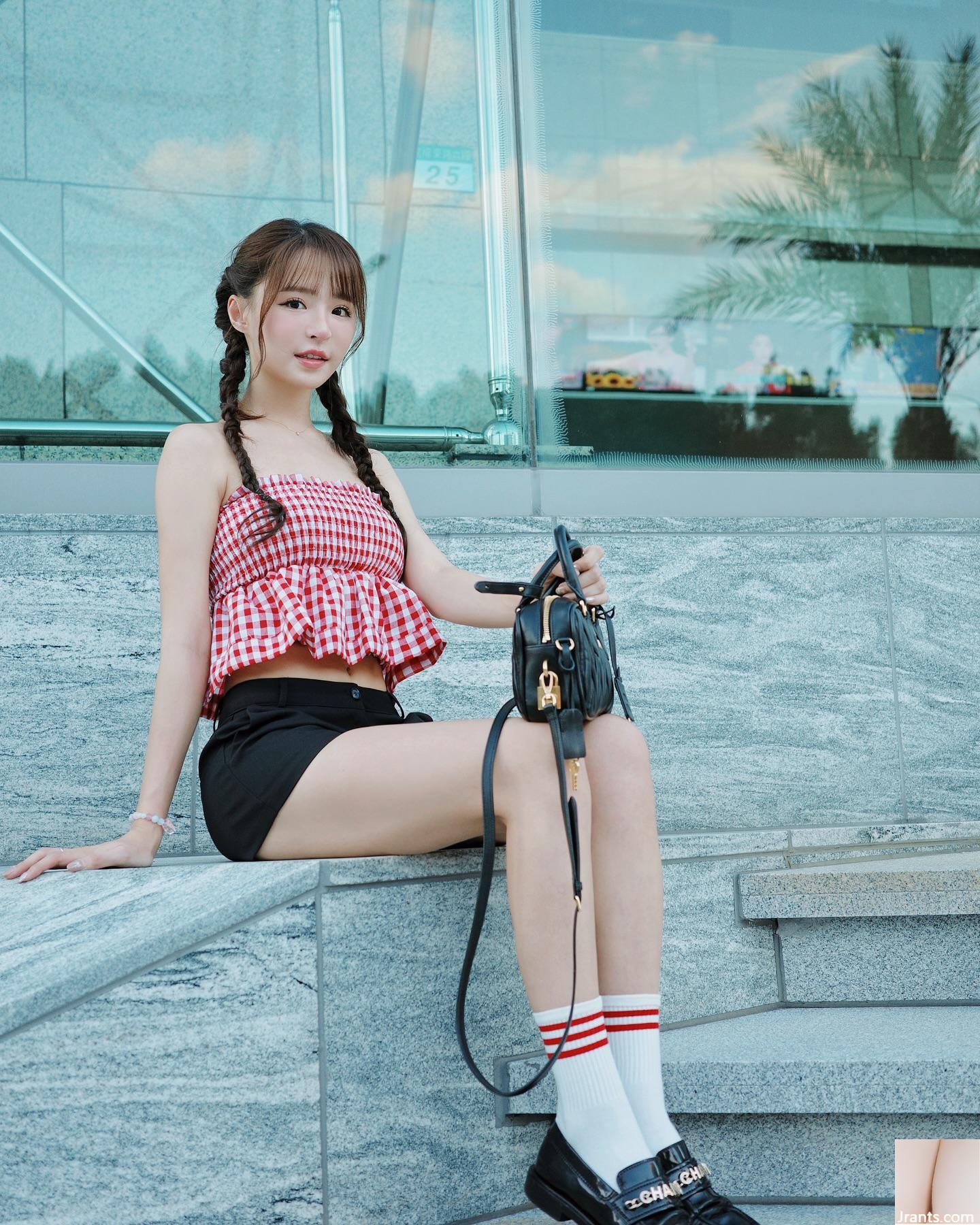 Ngực tuyết dễ thương “Yuan Yuan” với bộ ngực dài trên ngực, quan điểm của Dong Haojioyan rất hấp dẫn (13p)