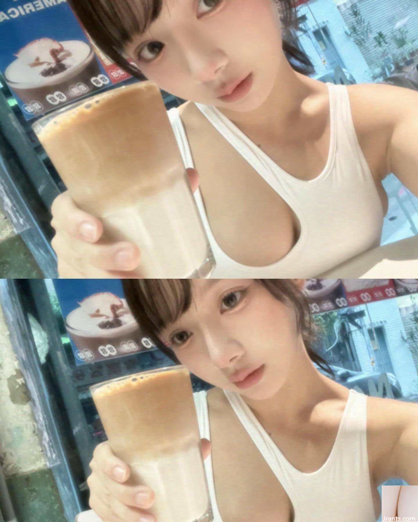 Hương vị ngọt ngào của “qianqian” với bộ ngực cắt thấp được dự định để tan chảy! - Ảnh 12