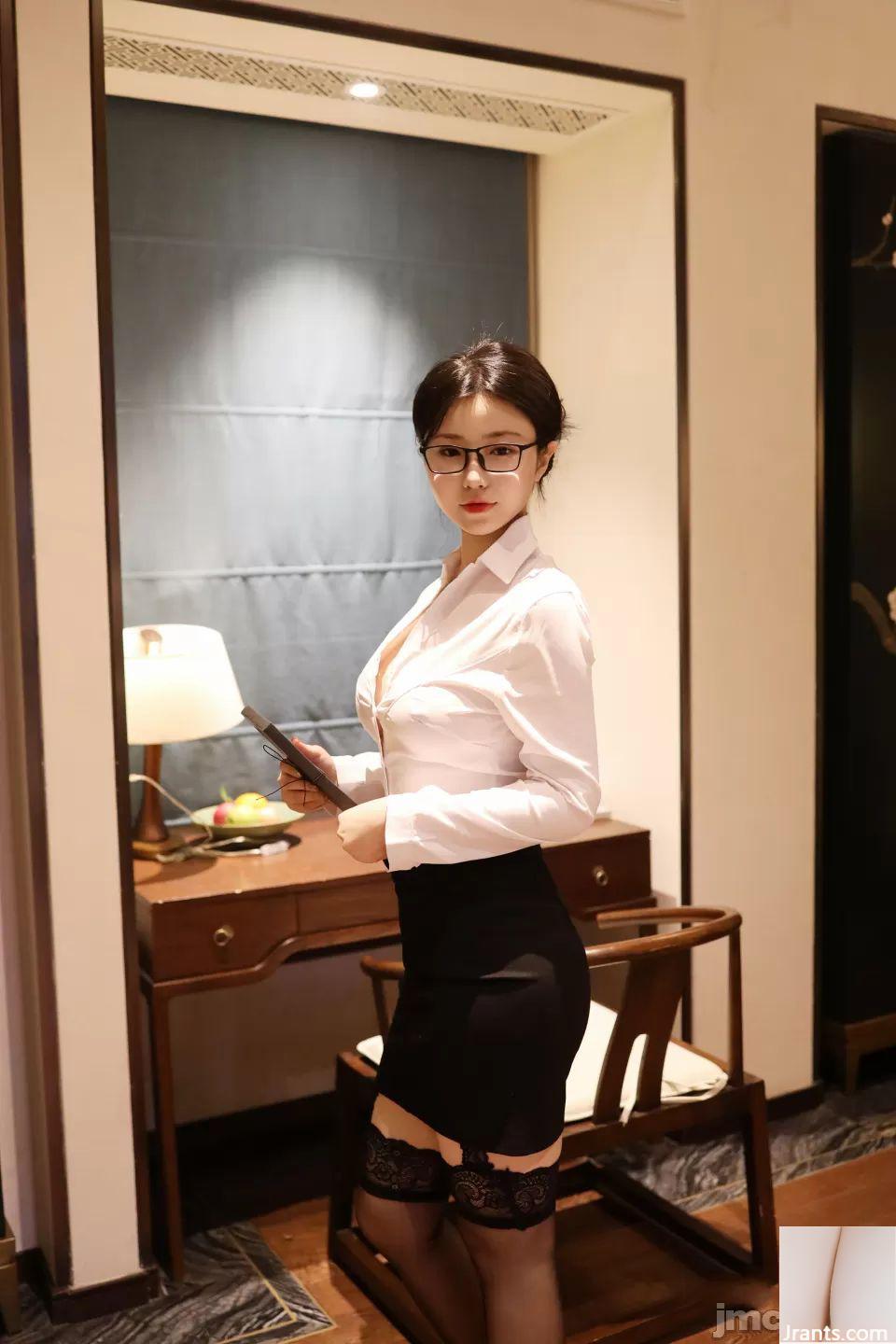 XiuRen Phiên bản mua trong ứng dụng Chen Xiaohua Business Wear OL (60P)