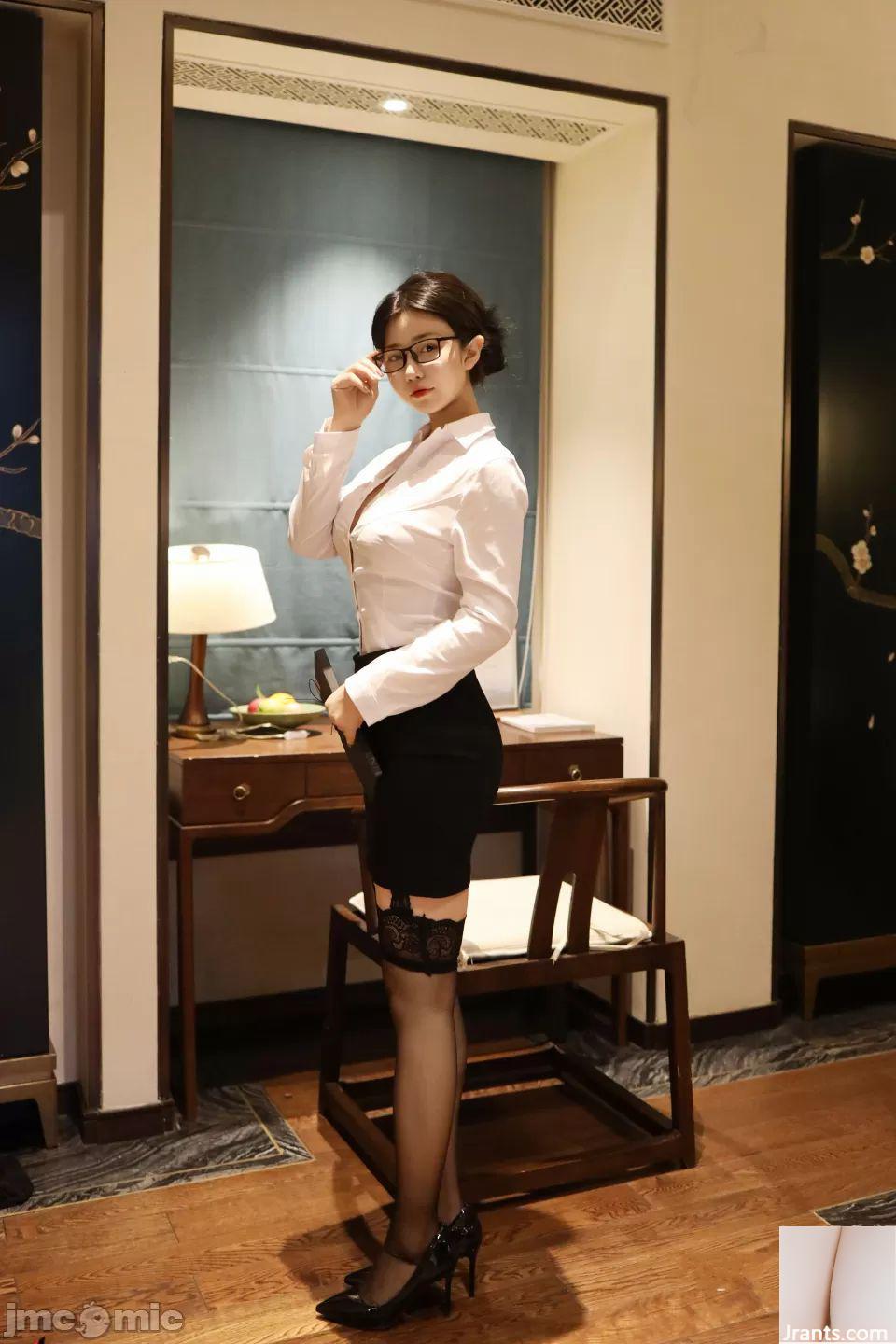 XiuRen Phiên bản mua trong ứng dụng Chen Xiaohua Business Wear OL (60P) - Ảnh 2