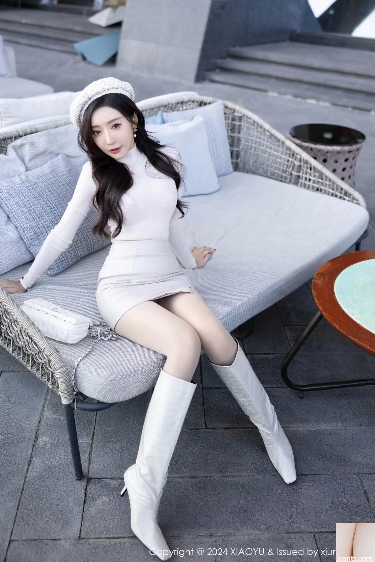 XiaoYu) Vol.1194 Nữ thần Wang Shengyao yanni váy trắng gợi cảm để lộ nội y màu hồng với ảnh da thịt siêu mỏng quyến rũ (78P) - Ảnh 6