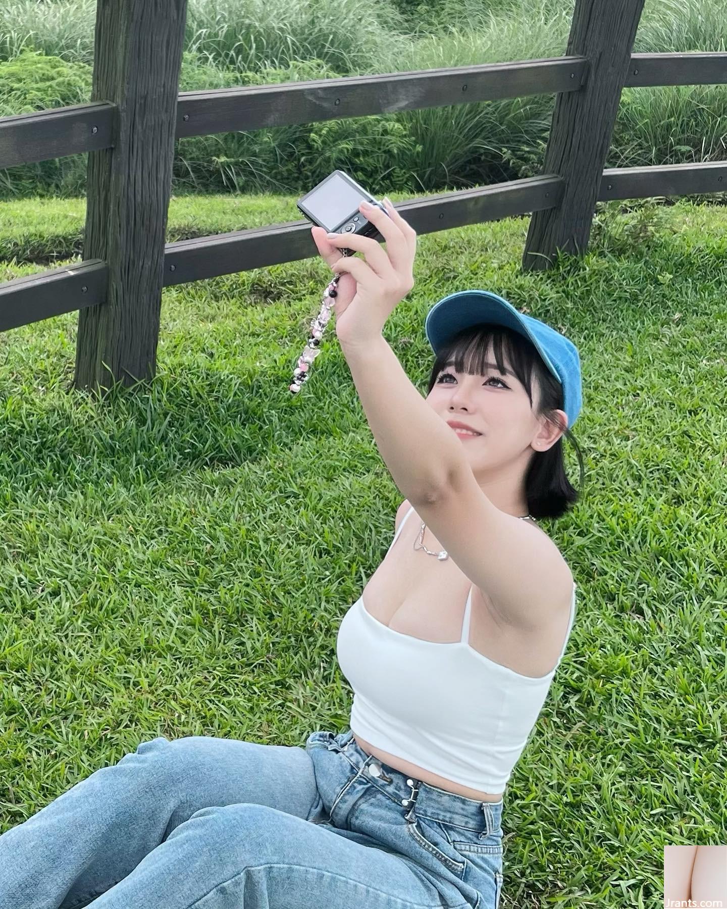 Nụ cười ngọt ngào (cpyy0502 “Ngực hơi lộ ra ngoài, ai cũng thích không thể rời mắt (12P) - Ảnh 9