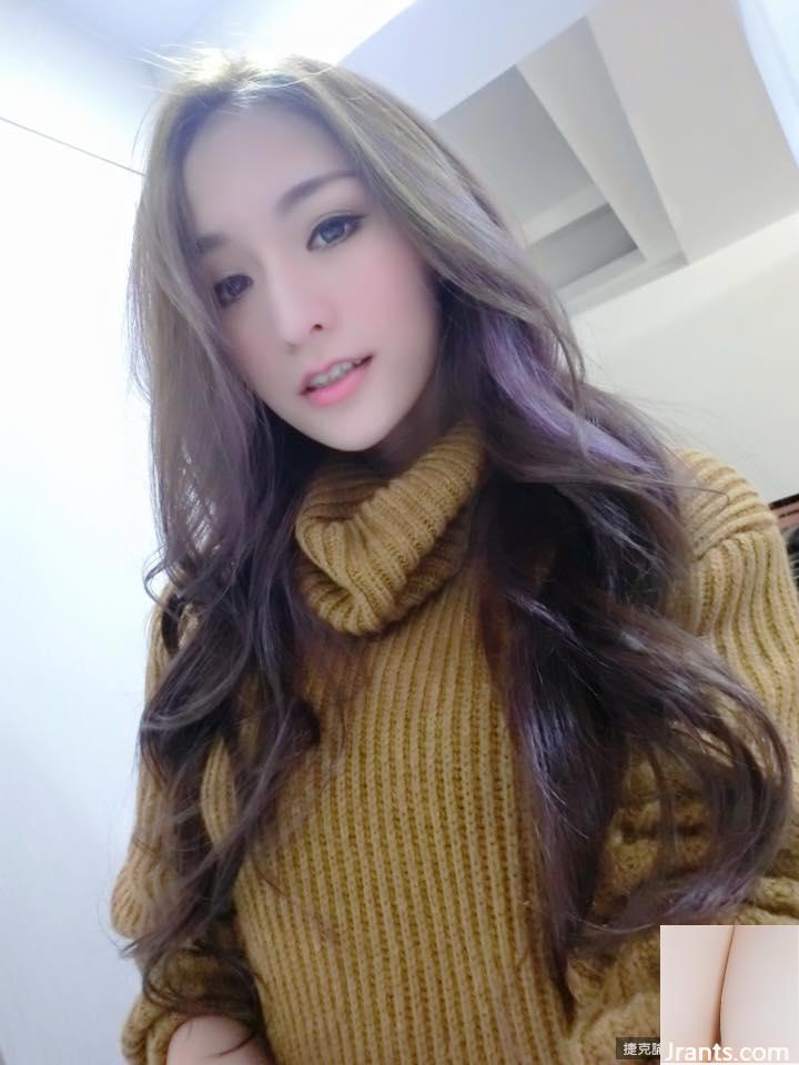 Cô gái cúp C DJ ~ Lin Peipei ~ Bộ đồ ngủ cắt thấp gợi cảm và selfie trên giường với dáng người đẹp (36P) - Ảnh 2