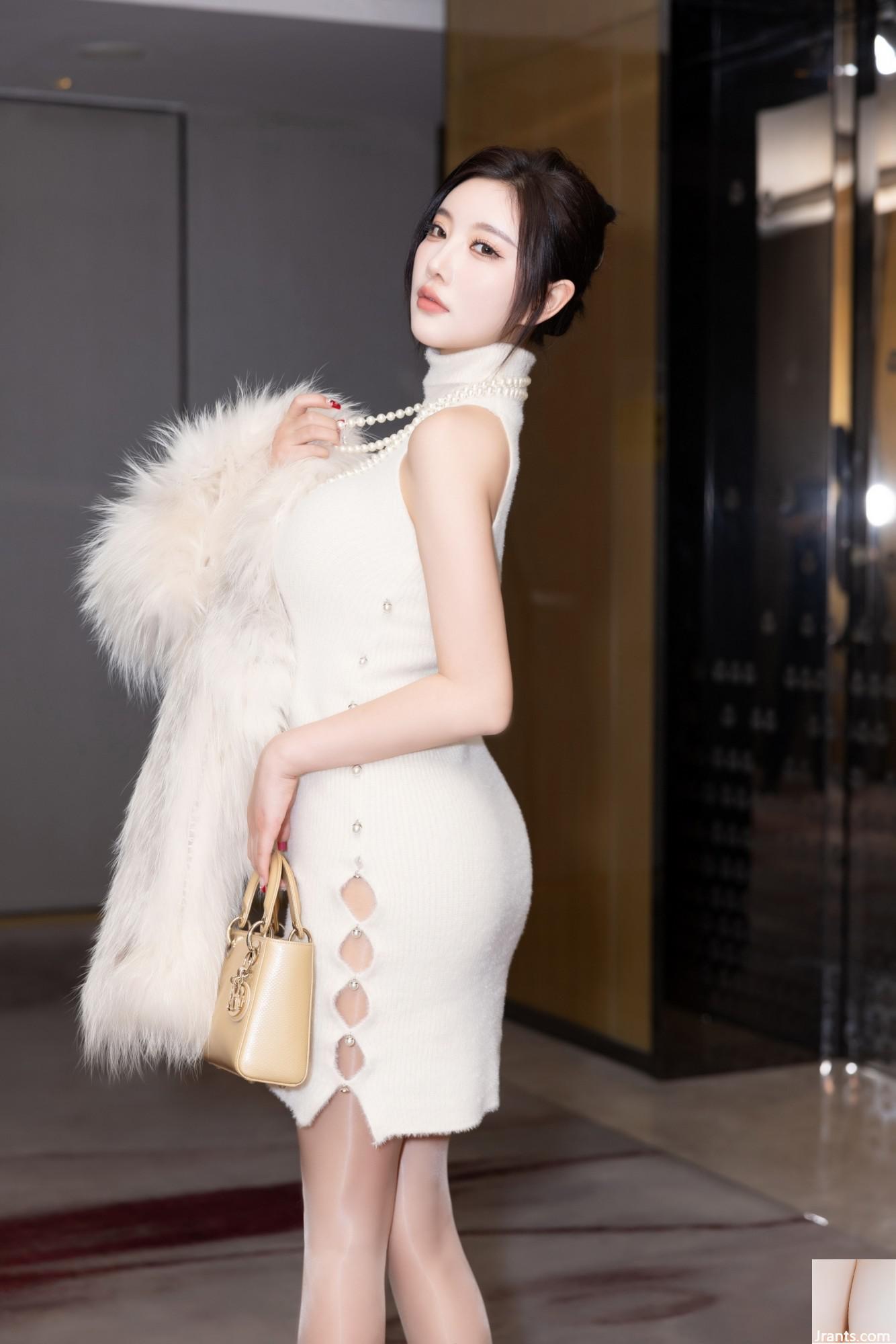 Yang Chenchen-Bộ đồ liền thân ngắn ngoài vai (102p) - Ảnh 17