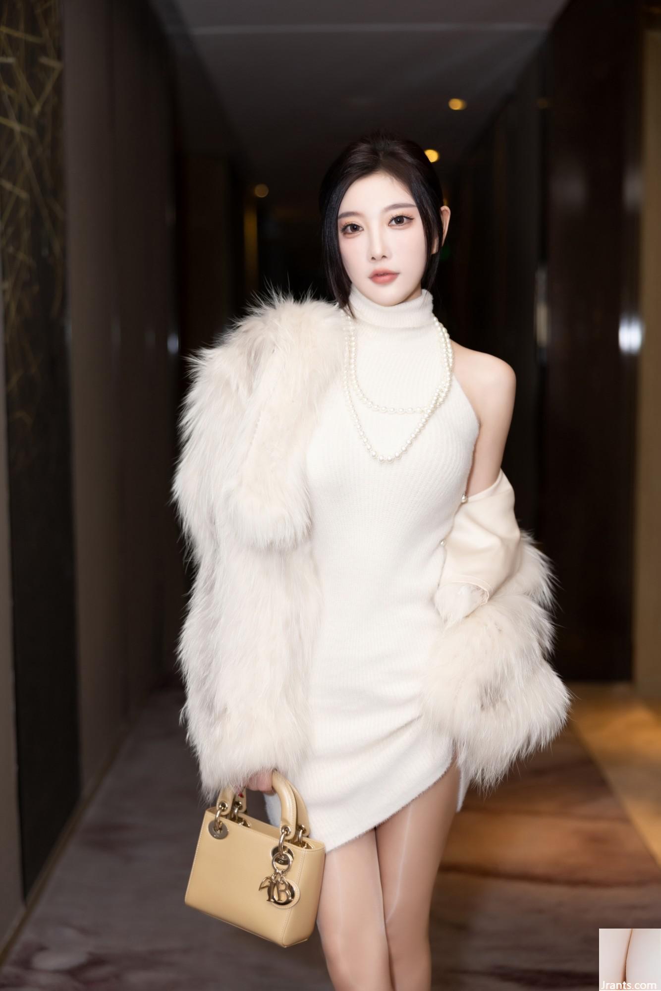 Yang Chenchen-Bộ đồ liền thân ngắn ngoài vai (102p) - Ảnh 9