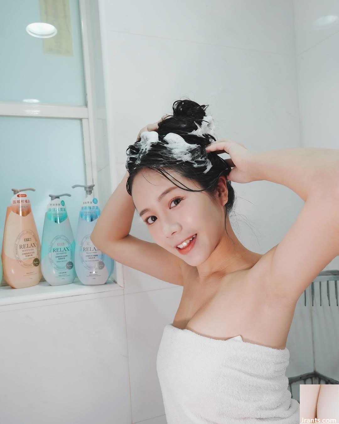 Vòng eo thon và ngực lớn “Jiang Mi Hami Chiang” Khuôn mặt đẹp và dễ thương (24p) - Ảnh 17