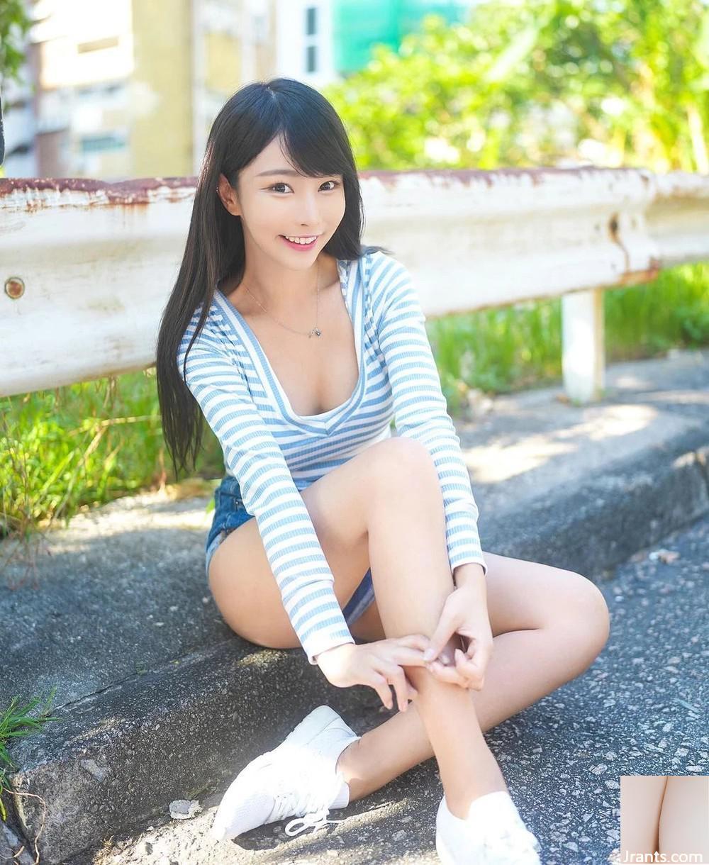 Cô gái trẻ chân dài