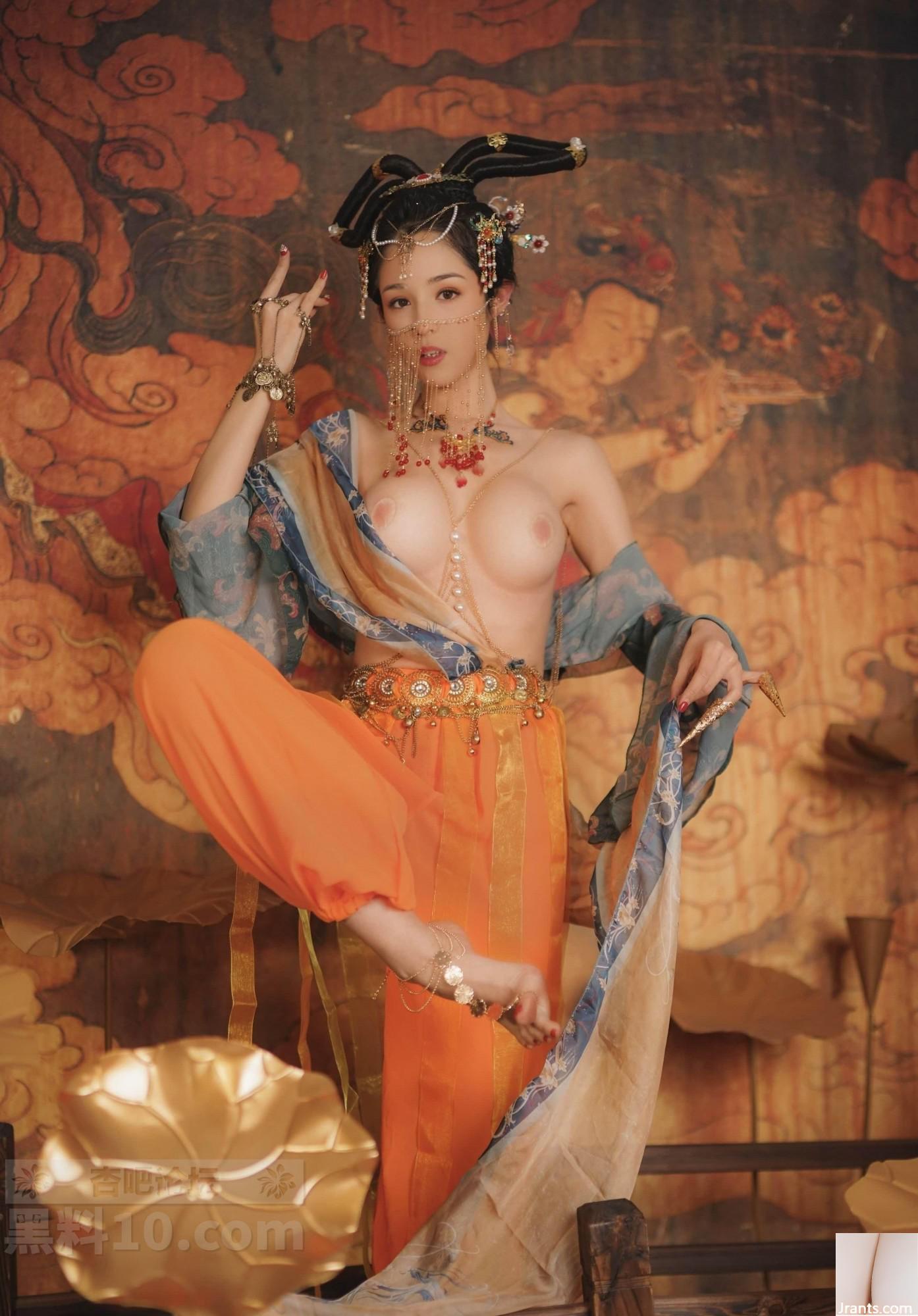 Hanikezi biểu diễn Dunhuang Feitian, cho bạn biết ý nghĩa của việc có vành vàng trên âm hộ của bạn! (14P) - Ảnh 10