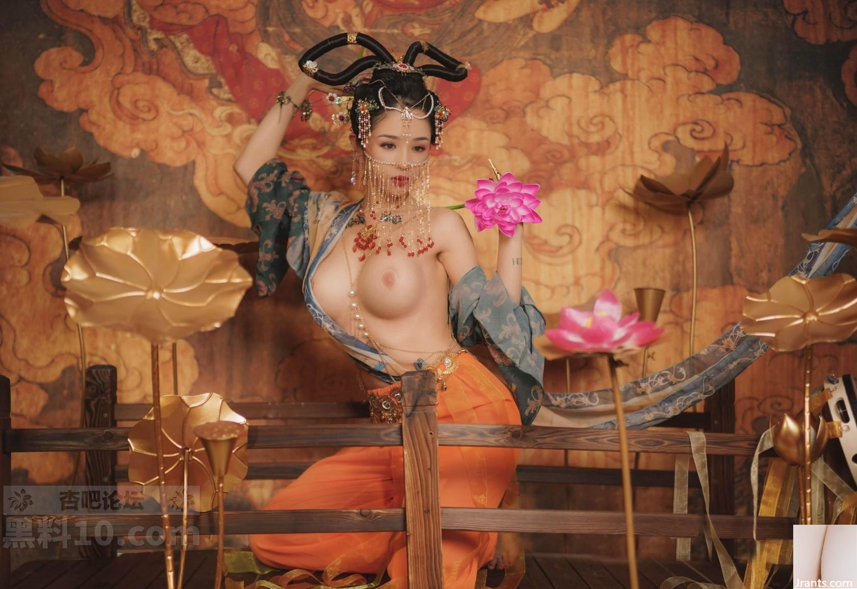 Hanikezi biểu diễn Dunhuang Feitian, cho bạn biết ý nghĩa của việc có vành vàng trên âm hộ của bạn! (14P) - Ảnh 11