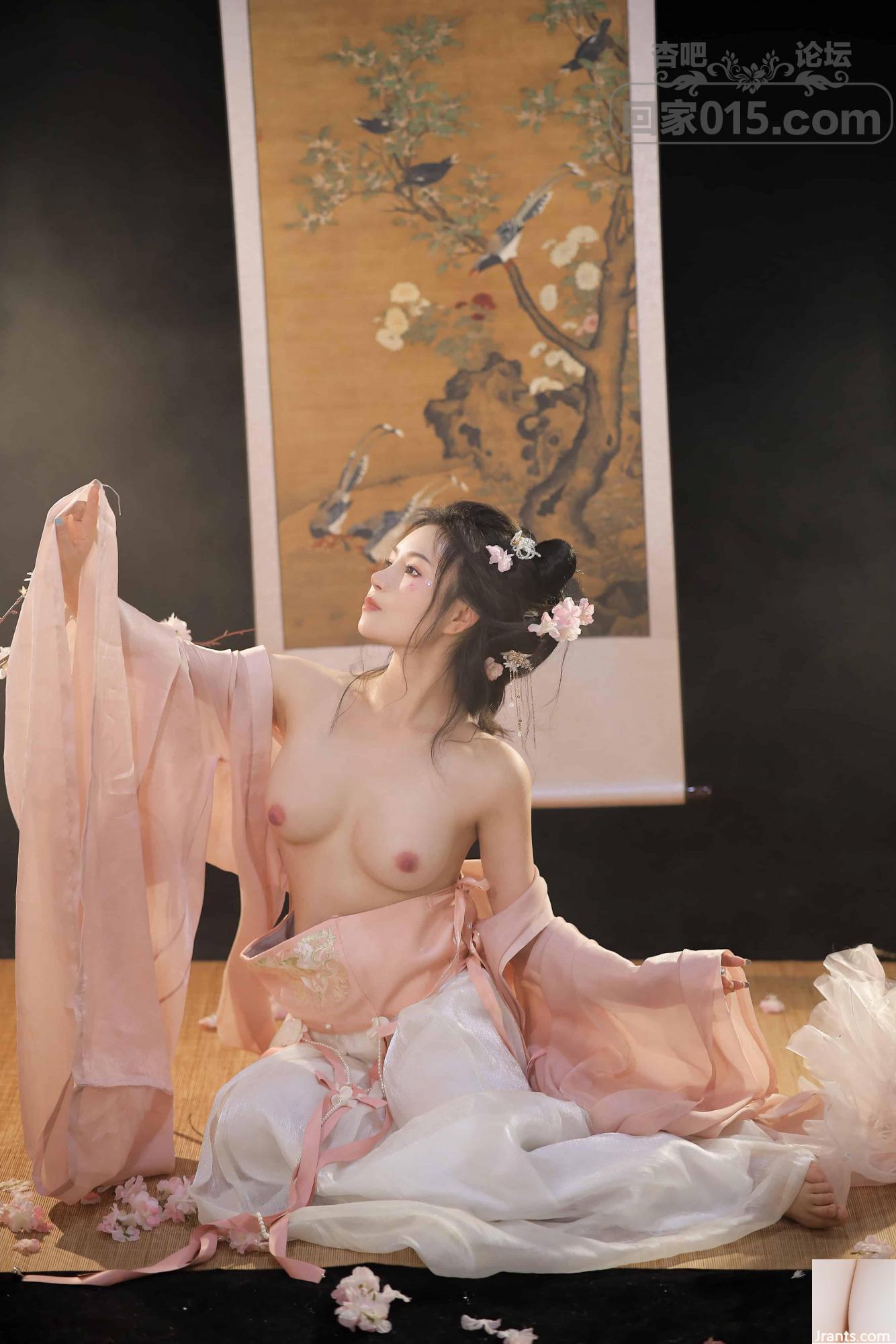 (Tao Nuan Jiang) Phong cách cổ xưa Hanfu và bộ quần áo sặc sỡ bước vào giấc mơ của tôi, thân hình hoàn hảo và thân hình ngọc bích lộ ra (42P) - Ảnh 31