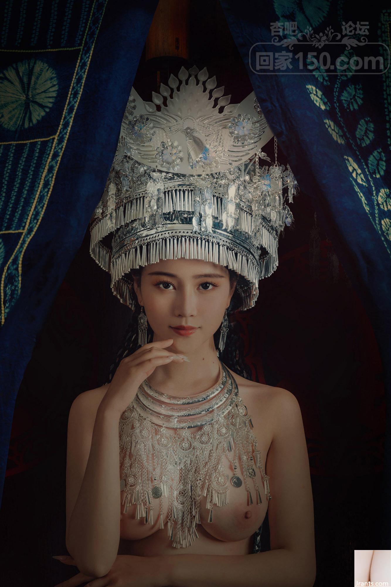 Hình ảnh các cô gái trẻ người Miêu mặc trang phục dân tộc thiểu số khoe bộ ngực săn chắc, trắng như tuyết vô cùng gợi cảm (9P) - Ảnh 6