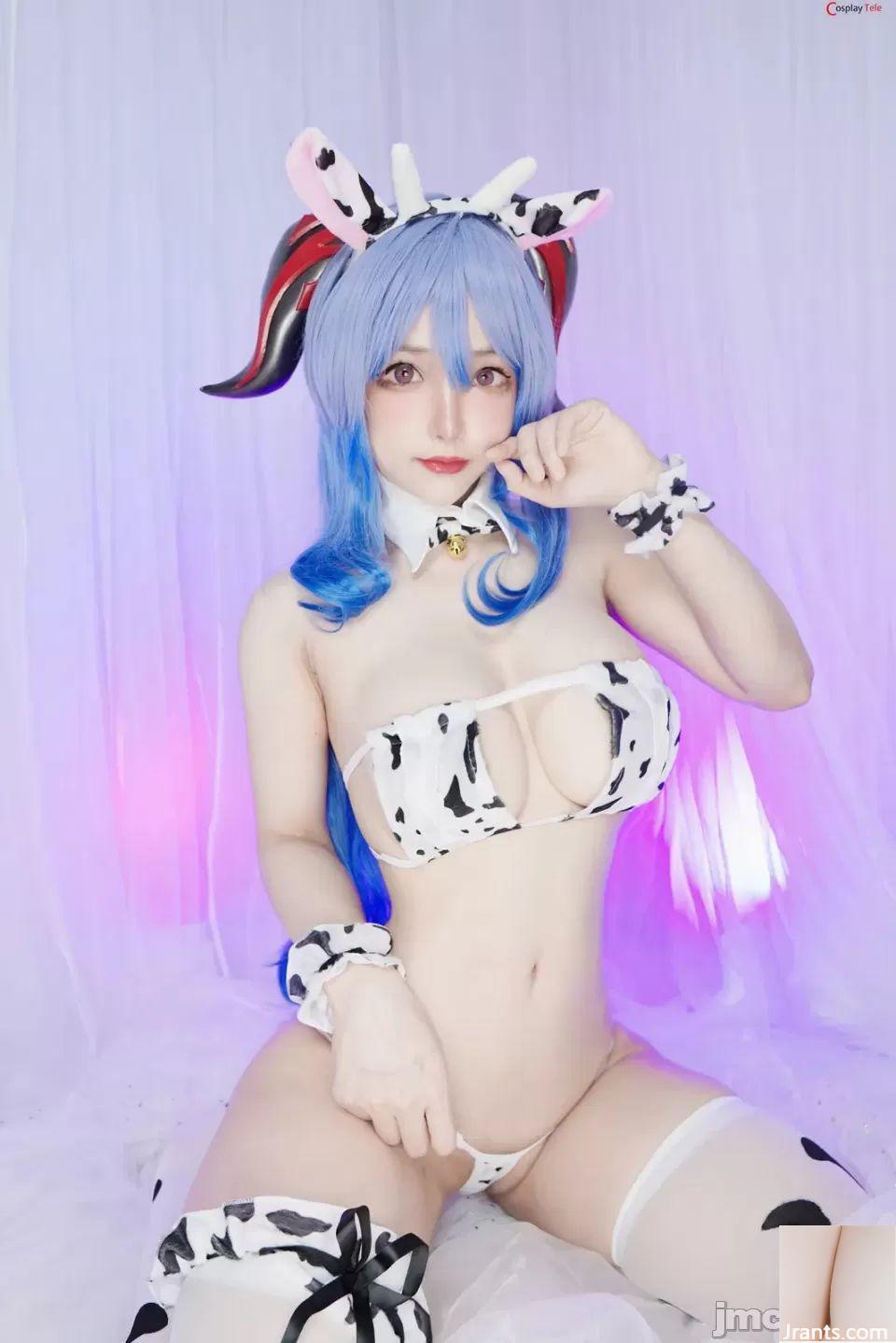 Cosplay Neko-chan Bò Ganyu – Genshin Impact (21P) - Ảnh 3
