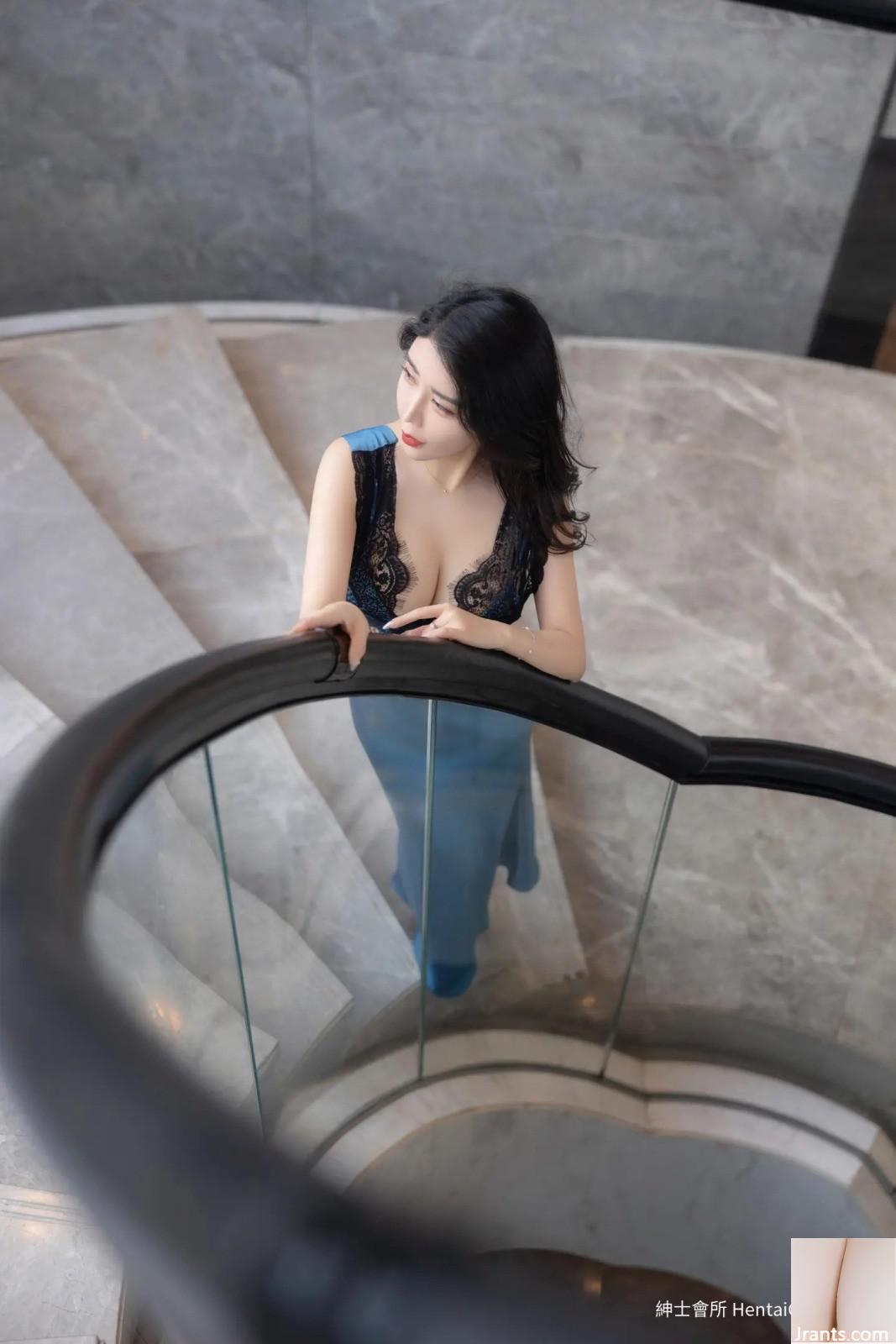 Đồ lót gợi cảm màu xanh Li Ruoxi (81P) - Ảnh 2