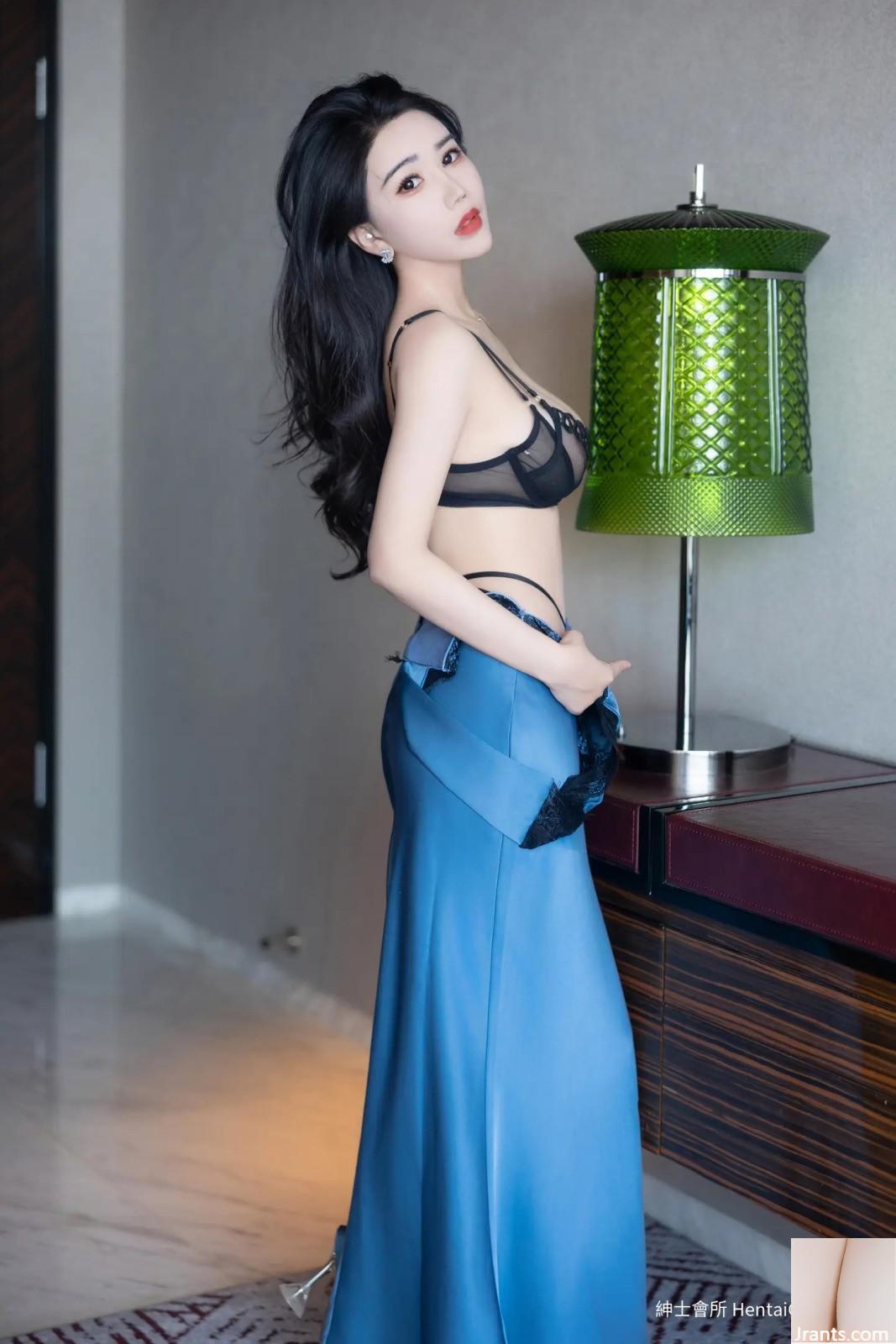 Đồ lót gợi cảm màu xanh Li Ruoxi (81P) - Ảnh 23