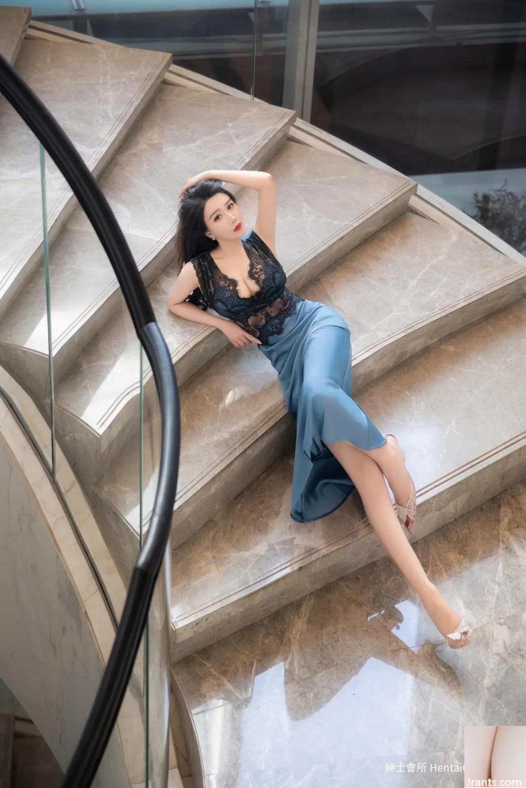 Đồ lót gợi cảm màu xanh Li Ruoxi (81P) - Ảnh 4