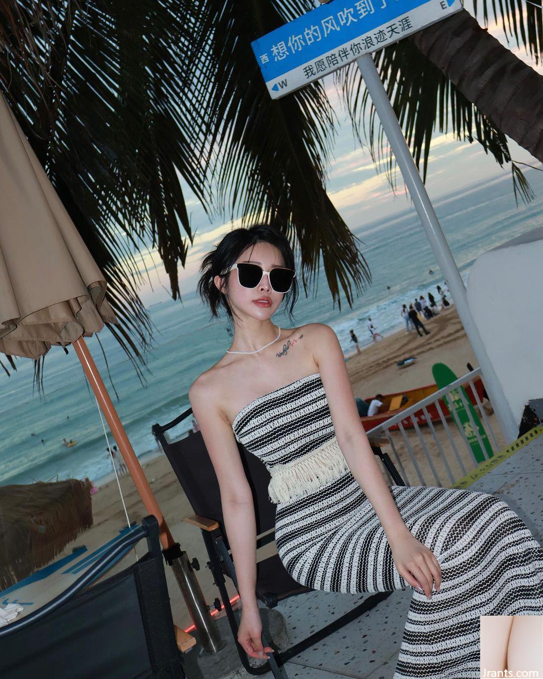 Thanh lịch và nóng bỏng! Rãnh sâu trắng như tuyết của “Li Xiangning Phoebe” siêu hấp dẫn (25P)