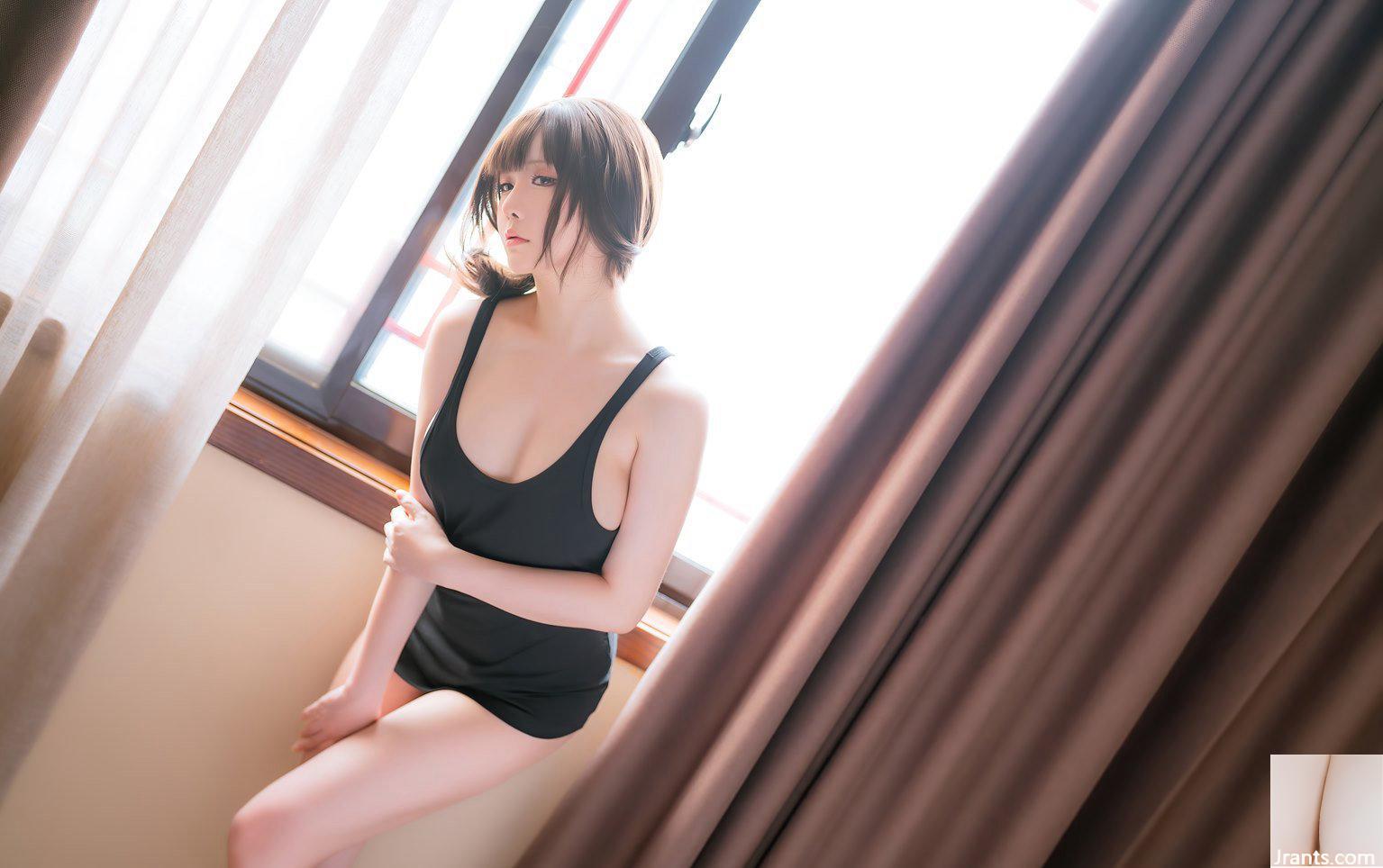 Đôi tất đen gợi cảm của Xingzhi Chichi, bộ ngực đầy đặn và to, làn da trắng nõn nà quyến rũ Ảnh cosplay Tang (19P) - Ảnh 8