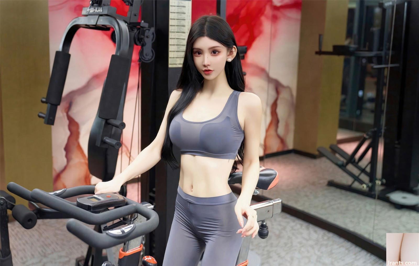 Vòng 3 đẹp đỉnh cao, quần thể hình bó sát, dáng người gợi cảm, bộ đồ tập gym (15P) - Ảnh 9