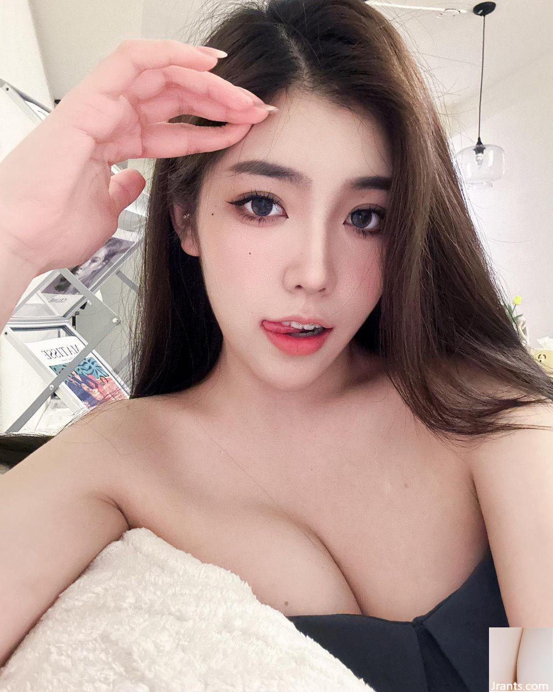 Lượng sữa đầy đặn của “Zhen Zhen” theo phong cách tươi mới tràn vào rãnh sâu trắng như tuyết (24P) - Ảnh 16