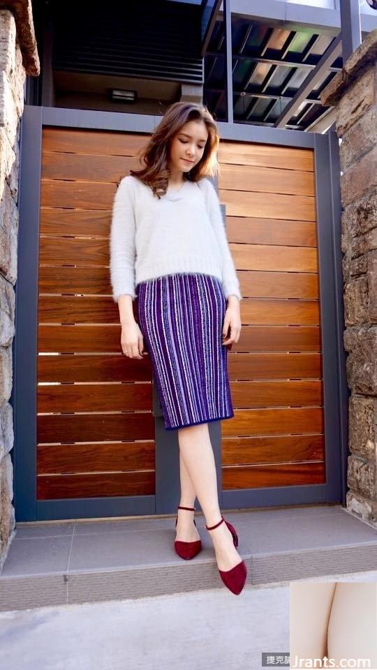 Người mẫu xinh đẹp Han Shengsheng có nụ cười ngọt ngào bên bể bơi (21P) - Ảnh 8