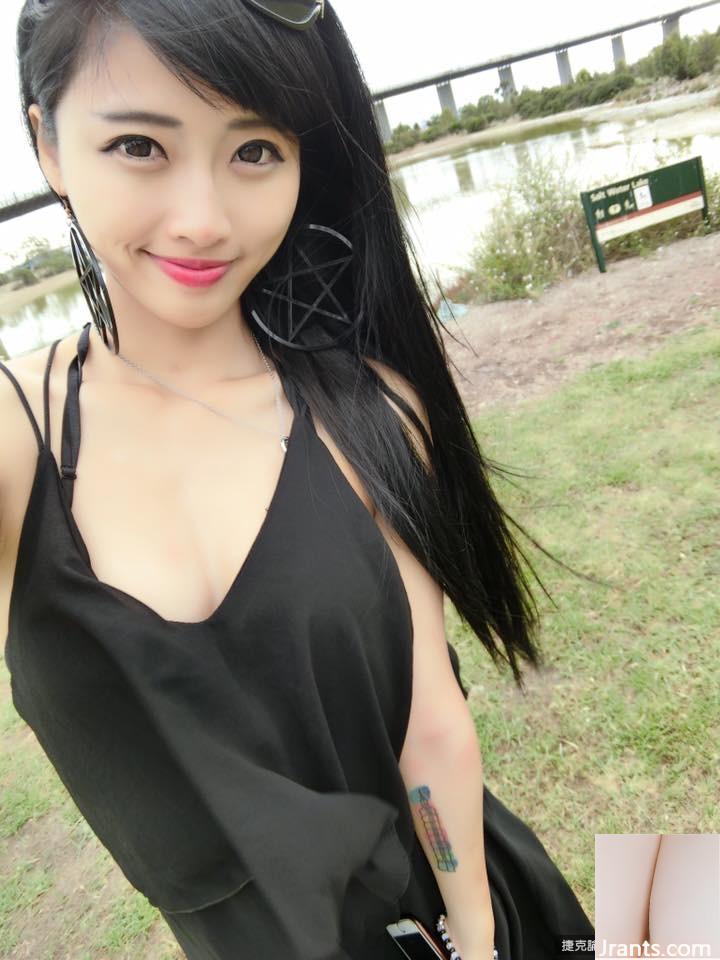 Cô gái cao gợi cảm với đôi mắt điện ~ Yang Fei’er ~ Bức ảnh tự chụp bộ ngực nhỏ lộ ra bên bờ sông rất bắt mắt (37P) - Ảnh 6