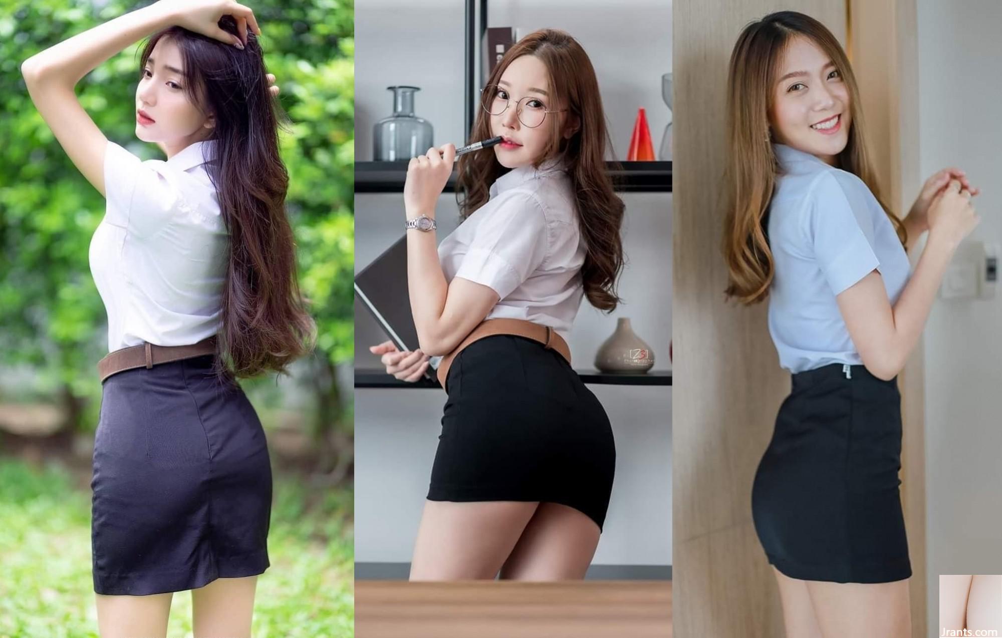 Cặp mông xinh đẹp của nữ sinh Thái Lan đáng bị quất roi (14P)