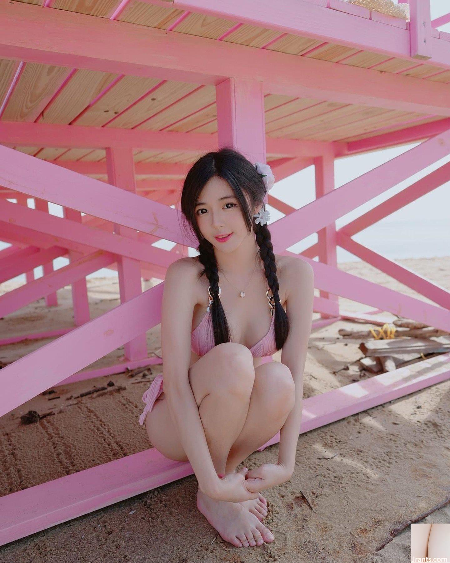 Hình ảnh hot girl hàng đầu “ning_7.9” với đường rãnh sâu và đầy đặn quá hấp dẫn (20P)