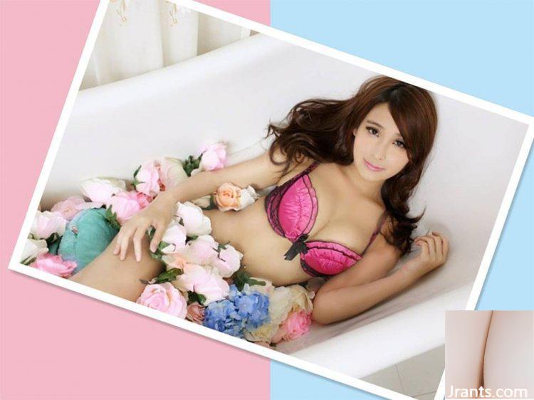 Cô gái xinh đẹp 32C Madou ~ An Mina ~ bộ đồ ngủ chữ V khoét sâu gợi cảm hơi lộ ngực (21P) - Ảnh 13