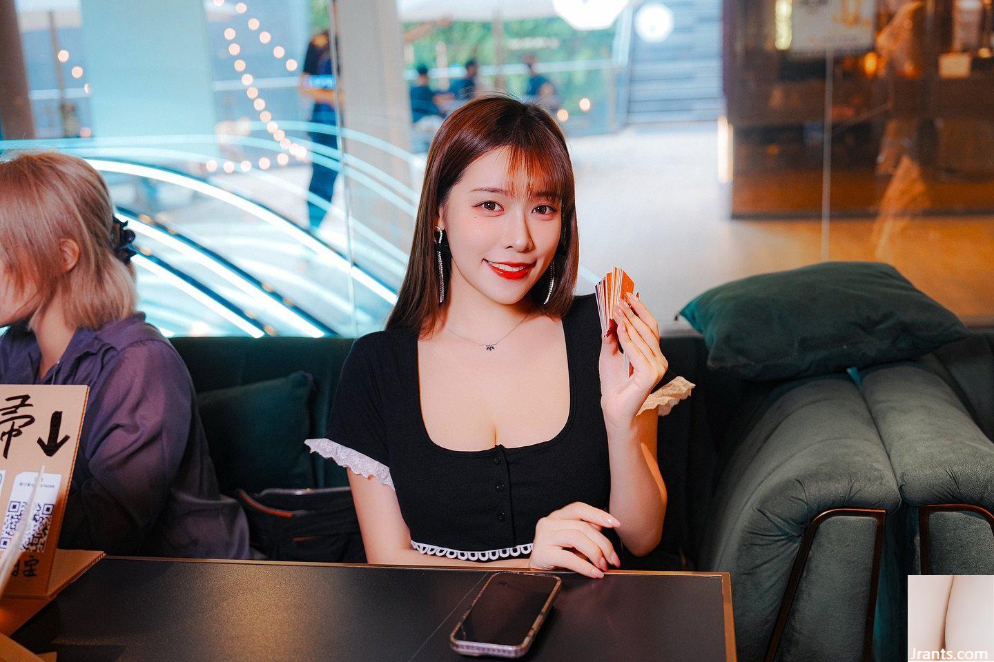 Cô gái ngọt ngào “La Xiaola” có đường rãnh sâu và đầy đặn, lượng đường trong máu tăng vọt trực tiếp (17P) - Ảnh 3