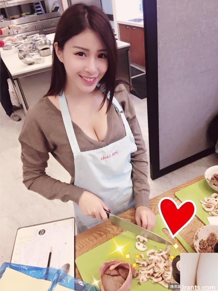 Có một đầu bếp nhỏ gợi cảm ở nhà, Wu Yuqi-Lillian, người không sợ nhiệt độ thấp, cổ chữ V và ngực để phục vụ (16P) - Ảnh 2