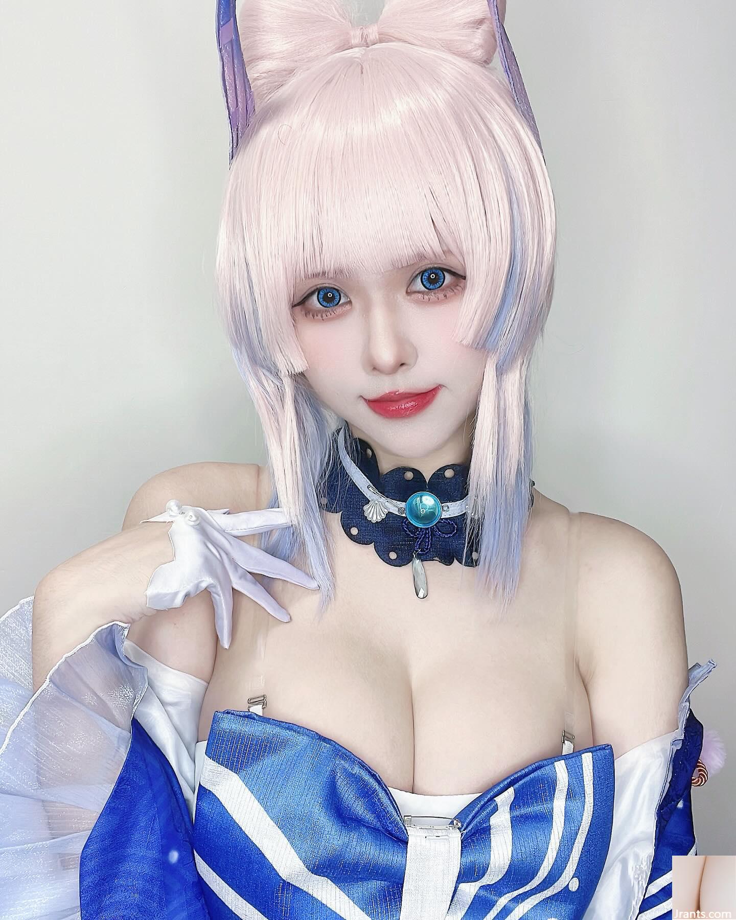 Khe ngực chữ V sâu không thể cưỡng lại của cosplayer gợi cảm “臇?Sora” khiến người ta chảy nước dãi mũi (22P) - Ảnh 20