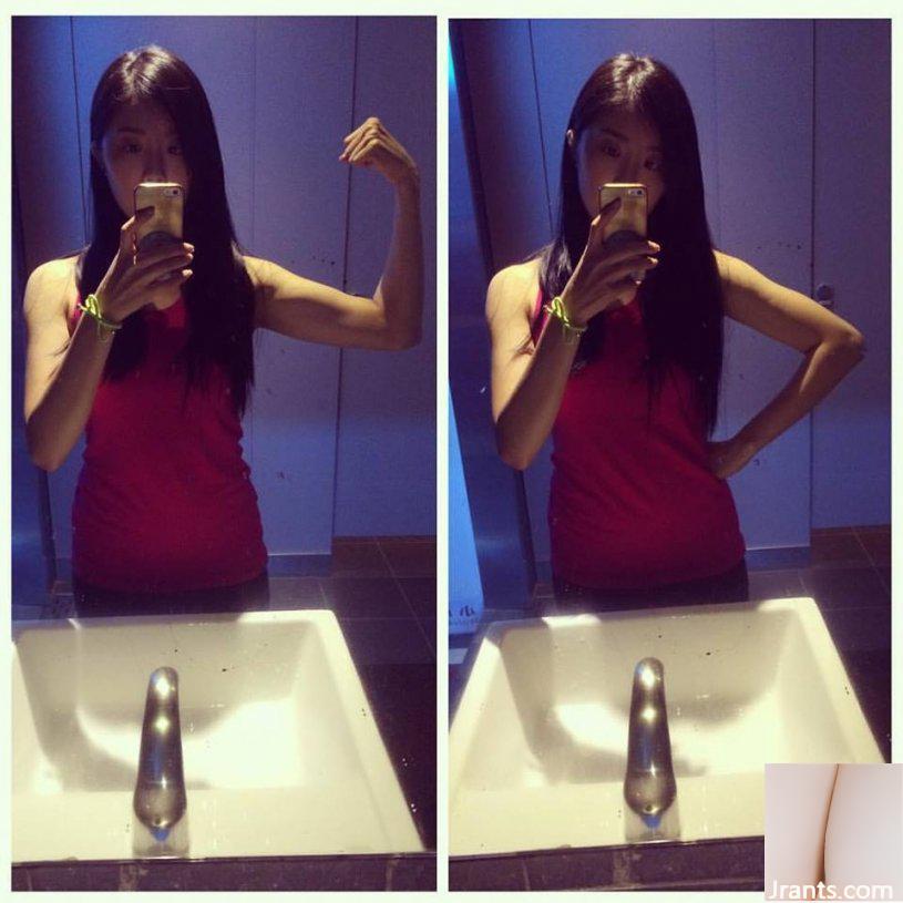 Nữ thần hội chợ (Zeng Tian) dùng băng dính bóp ngực to và thay quần áo, ngực bị đứt và cô hét lên đau đớn (28P) - Ảnh 9