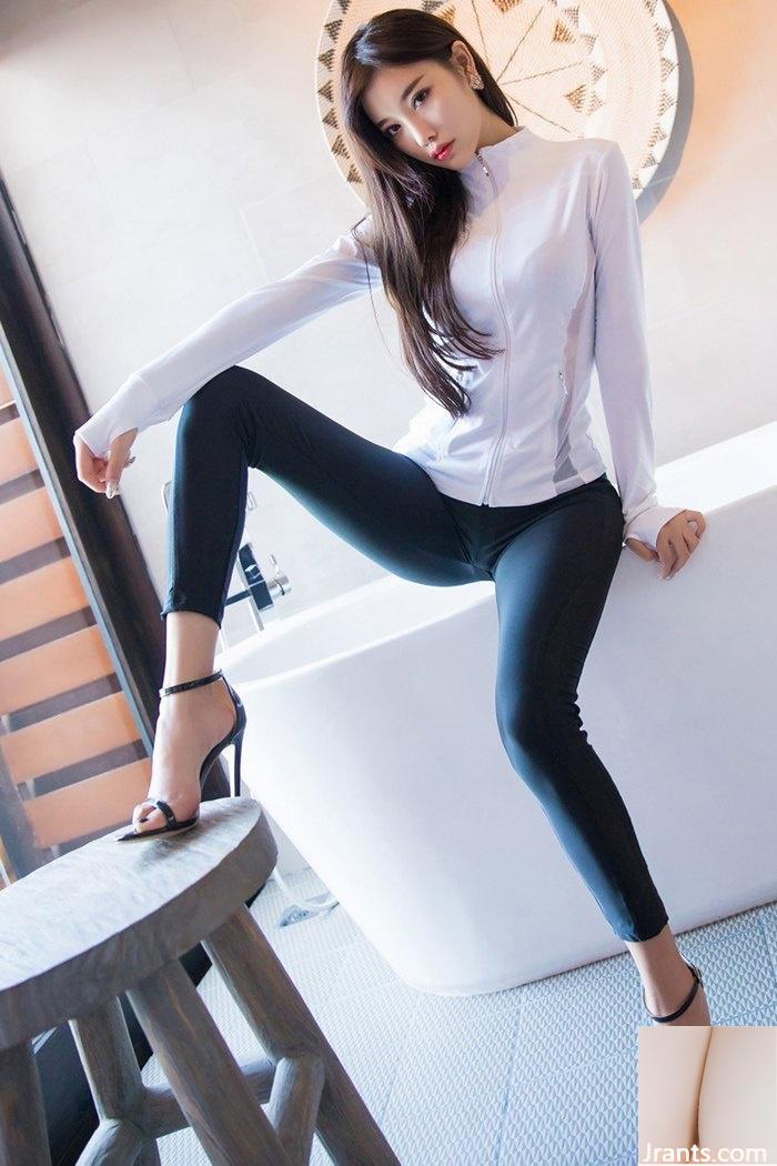 Vẻ đẹp thuần khiết Yang Chenchen khoe chiếc quần da chân dài để thu hút ánh nhìn hơn (52P) - Ảnh 13