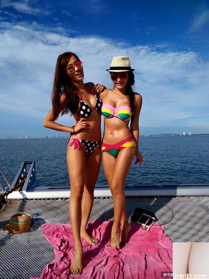 Các vũ công nóng bỏng của LuxyGirls~Yunyun~Thay bộ bikini bắt mắt trên bãi biển, mông siêu săn chắc và ngực săn chắc (25P) - Ảnh 7