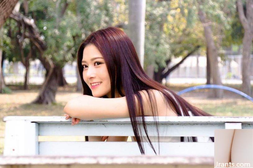 Ngực 32D, ngực và chân đẹp Tiancai ~ Xu Huiling ~ Ảnh selfie cắt thấp trên xe với đường sự nghiệp dài bắt mắt (50P+Facebook) (57P) - Ảnh 5