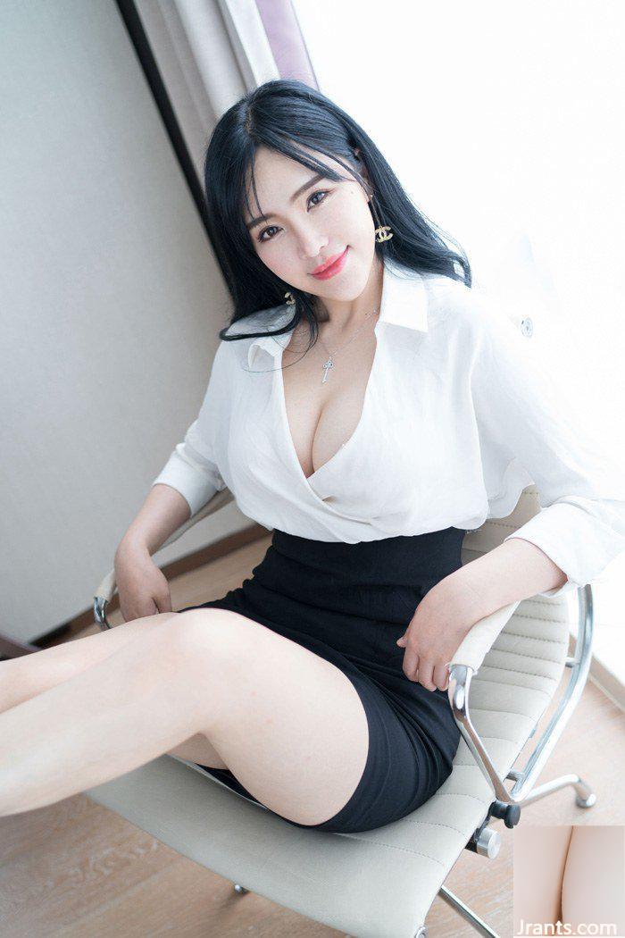 Bộ trang phục CV gợi cảm của nữ thư ký nơi làm việc Liu Yuer thật quyến rũ và mê hoặc (50P) - Ảnh 14