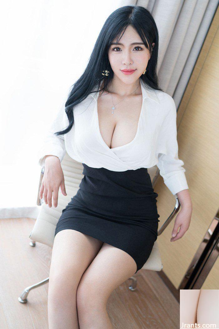 Bộ trang phục CV gợi cảm của nữ thư ký nơi làm việc Liu Yuer thật quyến rũ và mê hoặc (50P) - Ảnh 13