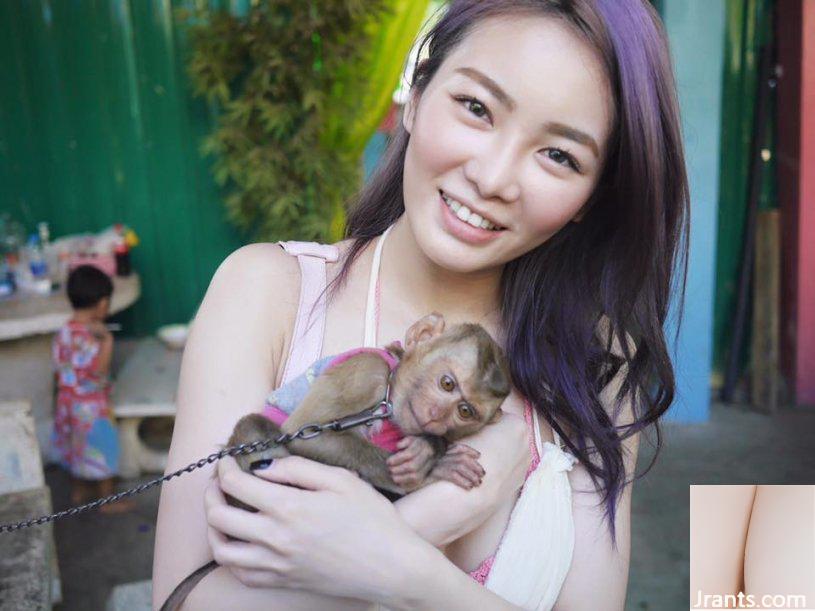 Hot girl chân dài Shu Zichen với hình chữ V khoét sâu kéo dài đến rốn đứng lộn ngược trên lưng ngựa trên bãi biển (48P) - Ảnh 35