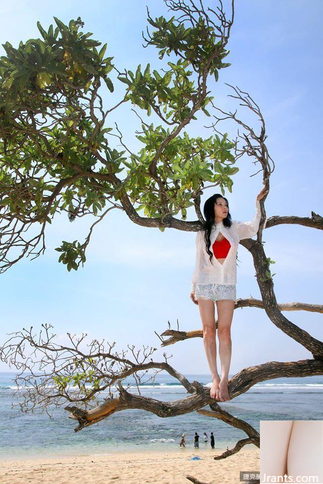 Áo choàng tắm Ding Guolin Court-Half, E-cup, ngực đẹp, bán khỏa thân, ngực khủng, siêu nóng bỏng (19P) - Ảnh 5