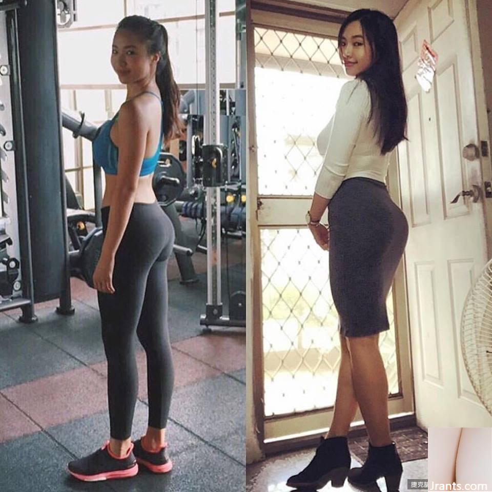 (Hot girl gợi cảm) Cô gái nóng bỏng siêu gợi cảm 34D với cặp mông săn chắc ~ Cai Yunjie ~ Kết quả tập thể dục tự thân, mông đẹp và bóng khiến người ta chết lặng (80P) - Ảnh 6